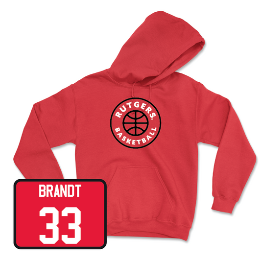 Red Women's Basketball Hardwood Hoodie - Kennedy Brandt