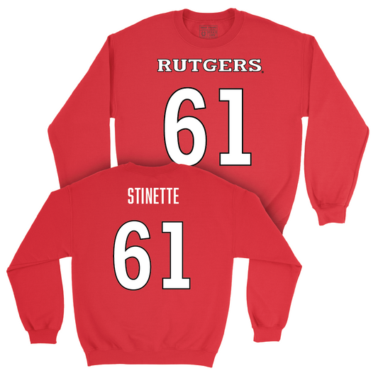 Red Football Shirsey Crew - Emir Stinette | #61 Youth Small