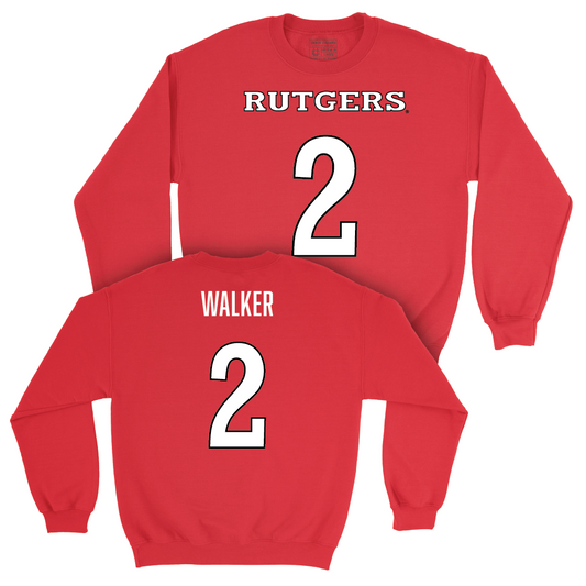 Red Football Shirsey Crew - Moses Walker | #2 Youth Small