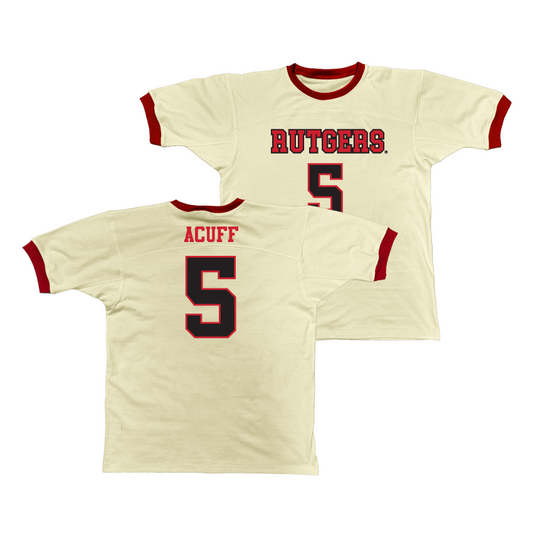 Rutgers Retro Ringer Tee - TXSon Acuff