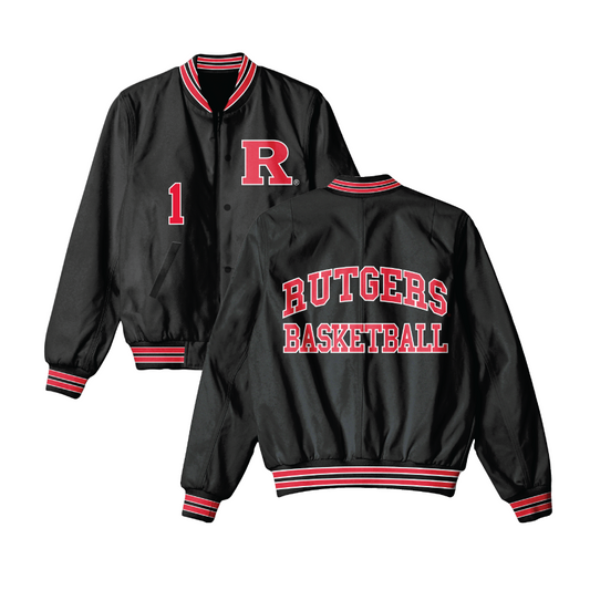 PRE-ORDER: Rutgers Women's Basketball Varsity Bomber Jacket - Destiny Adams