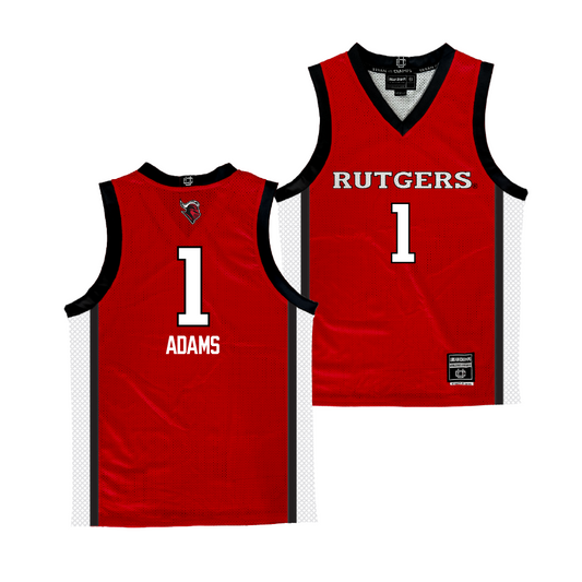 Rutgers Women's Basketball Red Jersey - Destiny Adams