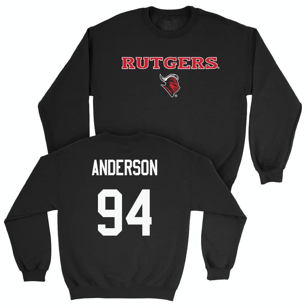 Football Black Rutgers Crew  - Jakob Anderson