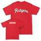 Red Track & Field Script Tee  - Donavan Anderson