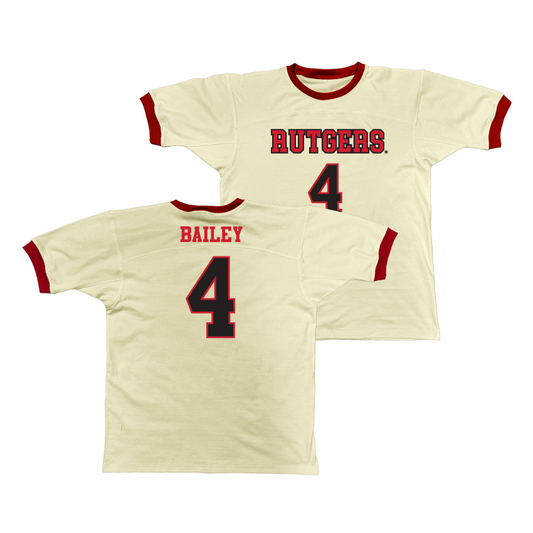 Rutgers Retro Ringer Tee - Ace Bailey