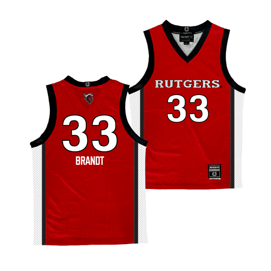 Rutgers Women's Basketball Red Jersey - Kennedy Brandt