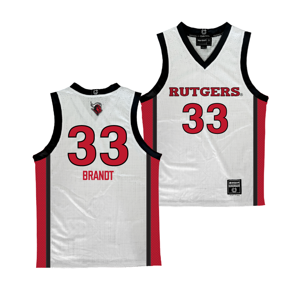 Rutgers Women's Basketball White Jersey - Kennedy Brandt