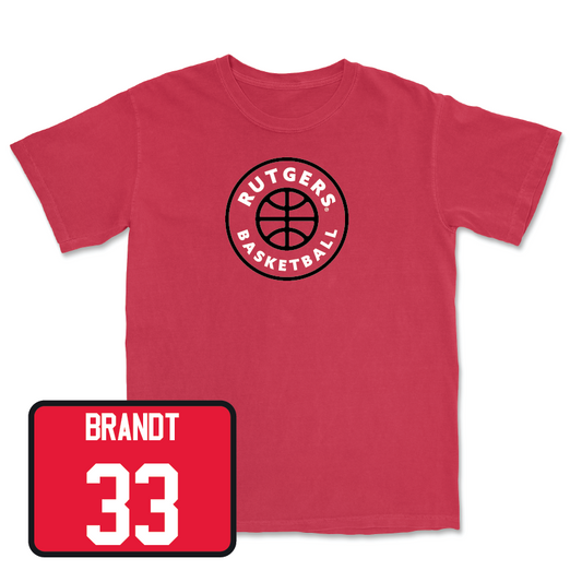 Red Women's Basketball Hardwood Tee - Kennedy Brandt