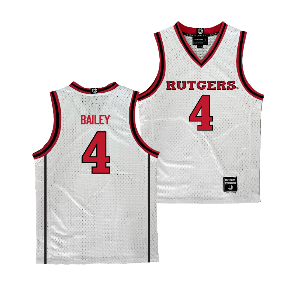 Rutgers Men's Basketball White Jersey  - Ace Bailey