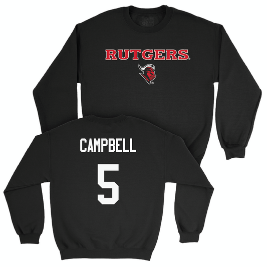 Football Black Rutgers Crew  - CJ Campbell