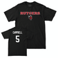 Football Black Rutgers Tee  - CJ Campbell