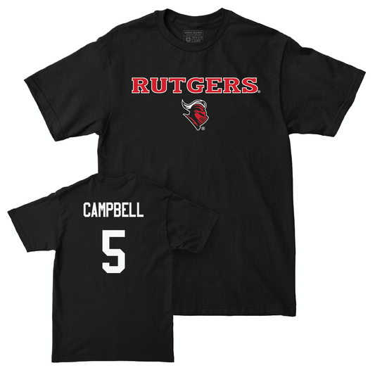 Football Black Rutgers Tee  - CJ Campbell