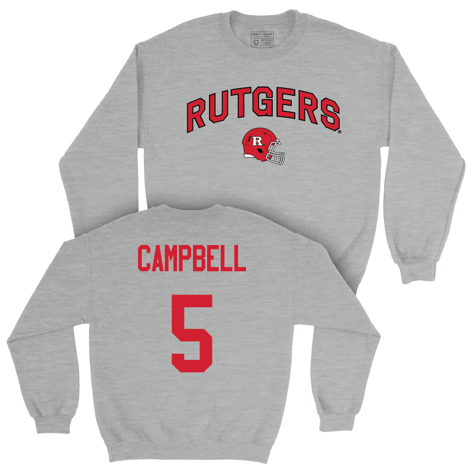 Sport Grey Football Helmet Crew  - CJ Campbell