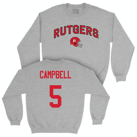 Sport Grey Football Helmet Crew  - CJ Campbell