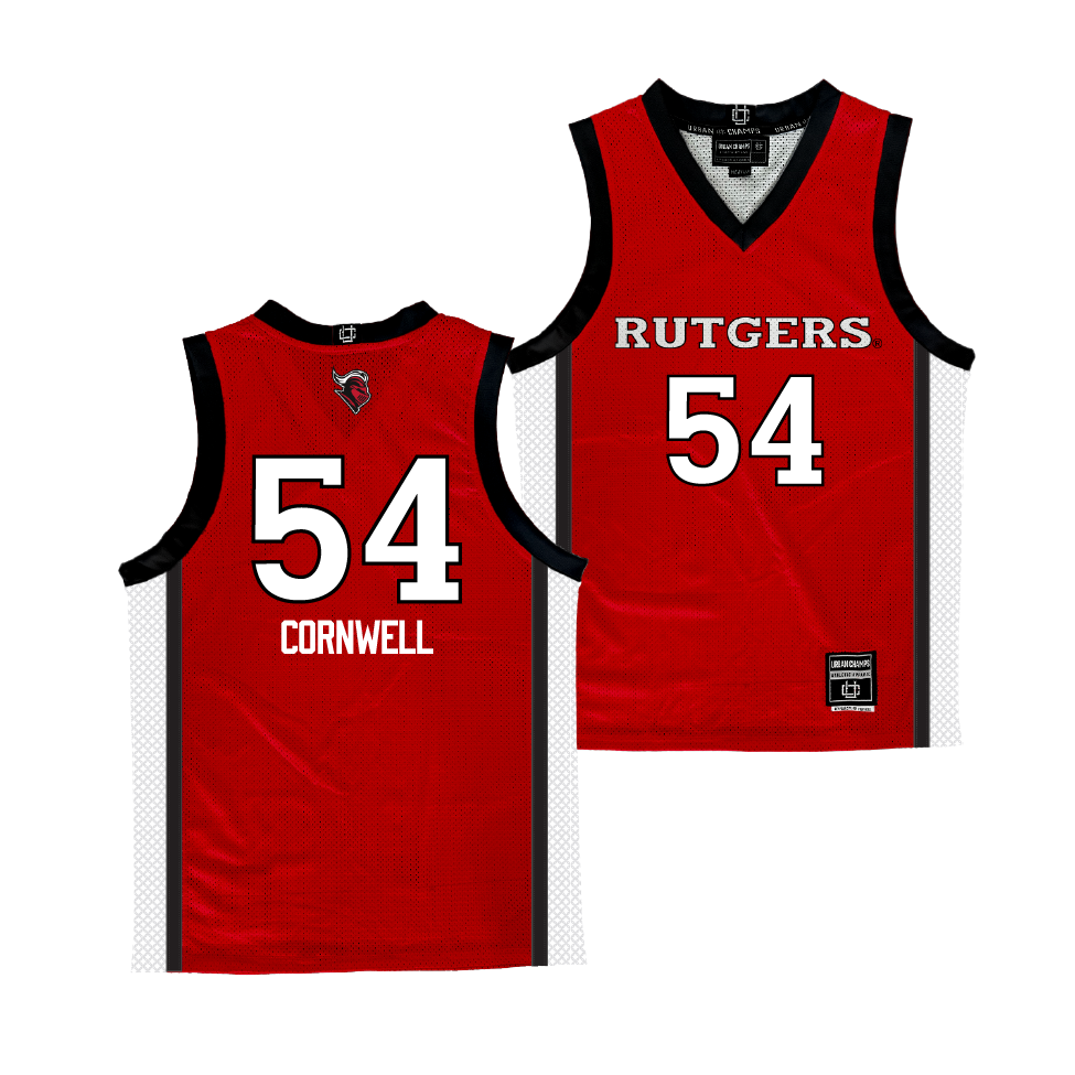 Rutgers Women's Basketball Red Jersey - Chyna Cornwell