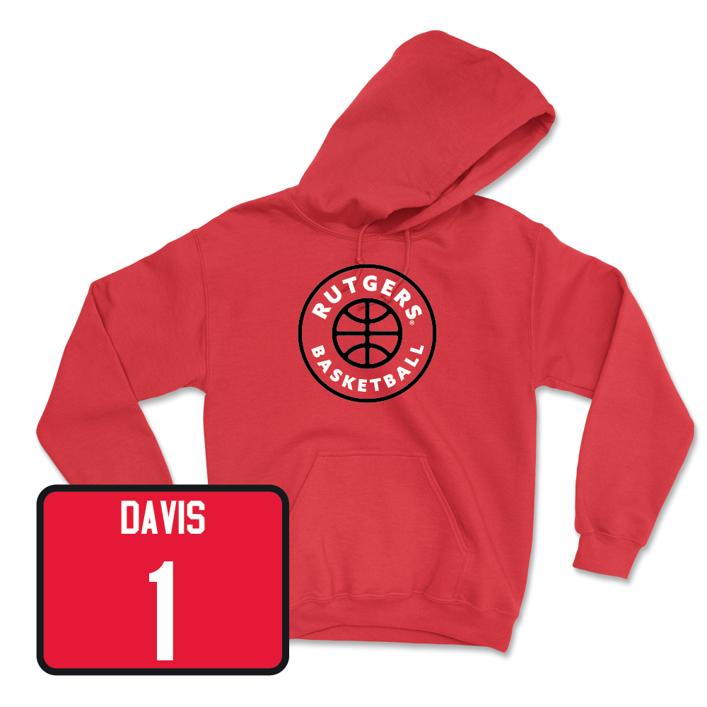 Red Men's Basketball Hardwood Hoodie - JaMichael Davis