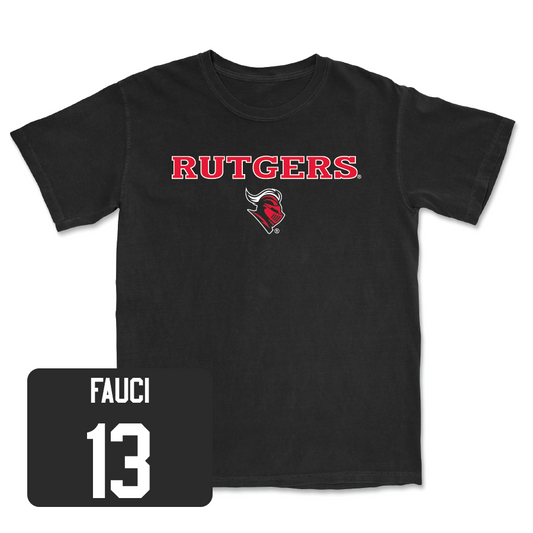 Baseball Black Rutgers Tee - Sonny Fauci