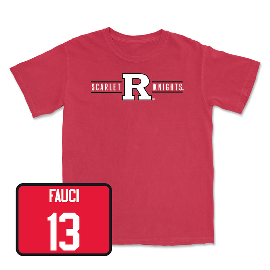 Red Baseball Scarlet Knights Tee - Sonny Fauci