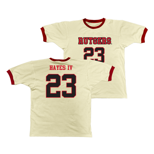 Rutgers Retro Ringer Tee - PJ Hayes IV