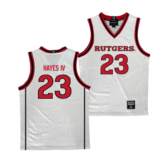 Rutgers Men's Basketball White Jersey - Dylan Harper