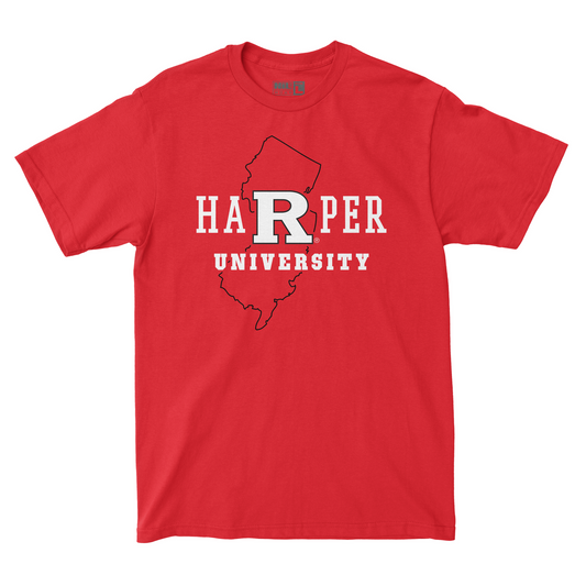 EXCLUSIVE RELEASE: Dylan Harper x Ron Harper Jr. Harper University Red Tee