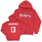 Red Men's Lacrosse Script Hoodie  - Joe Juengerkes