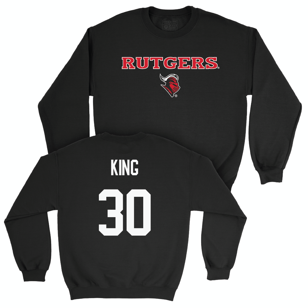 Football Black Rutgers Crew  - Elijah King