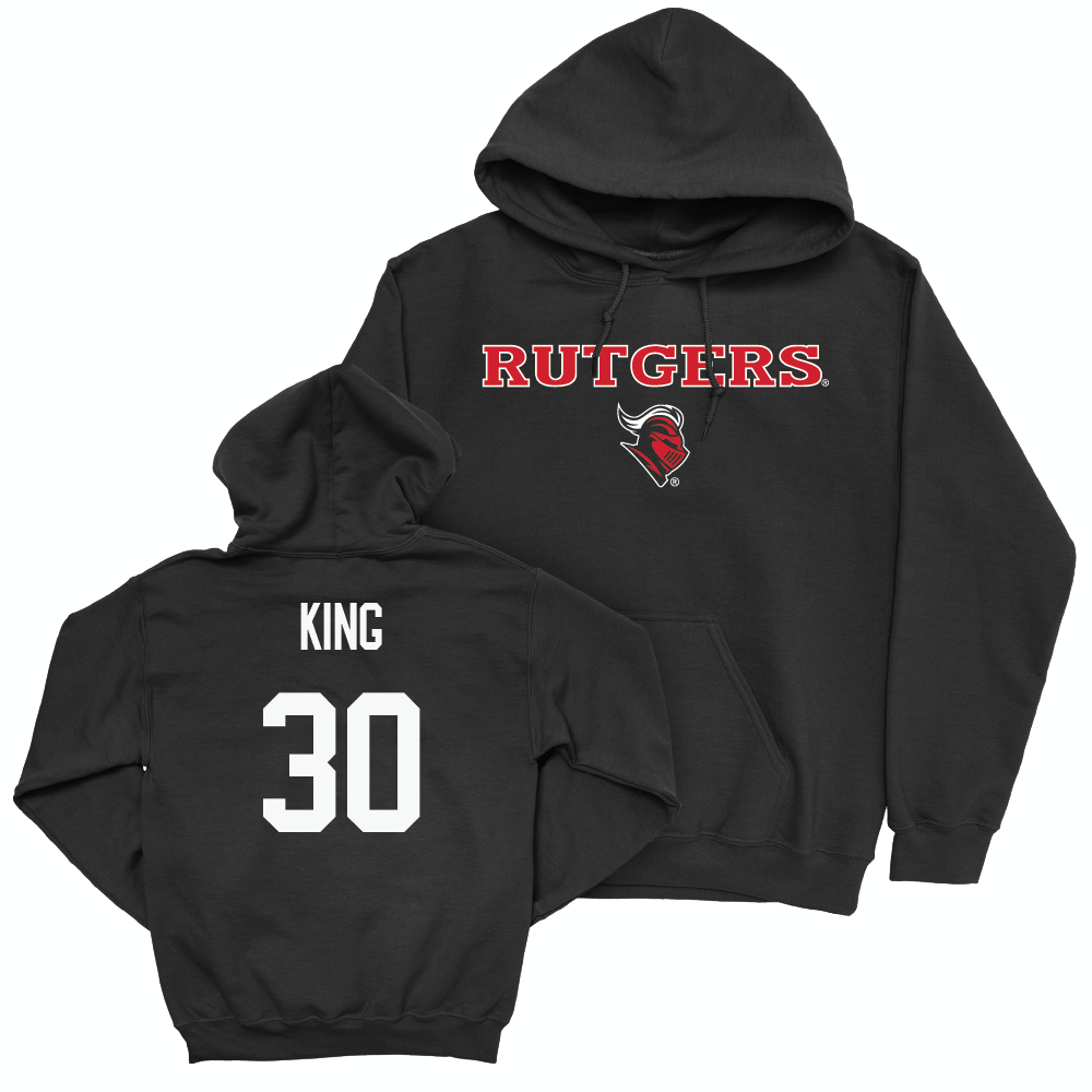 Football Black Rutgers Hoodie  - Elijah King