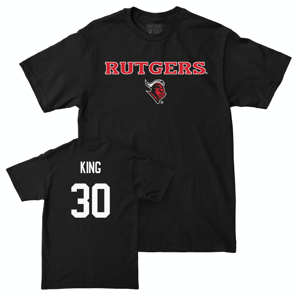 Football Black Rutgers Tee  - Elijah King