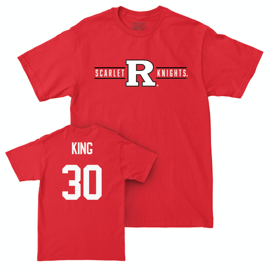 Red Football Scarlet Knights Tee  - Elijah King