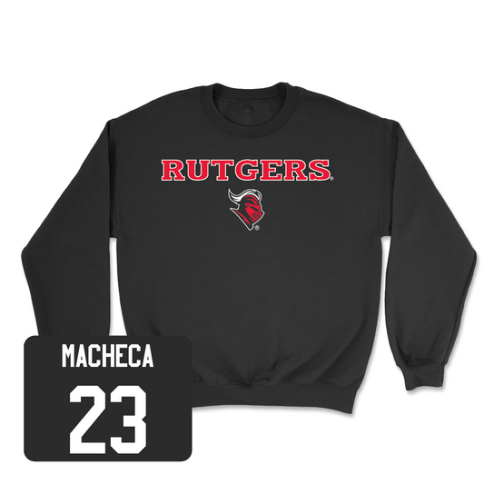 Men's Lacrosse Black Rutgers Crew - Andrew Macheca
