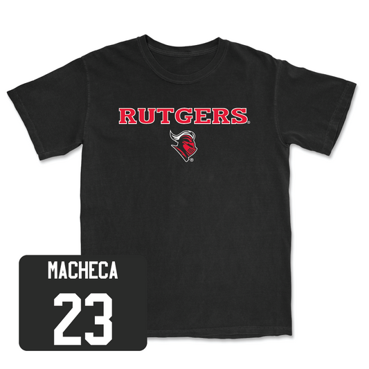 Men's Lacrosse Black Rutgers Tee - Andrew Macheca