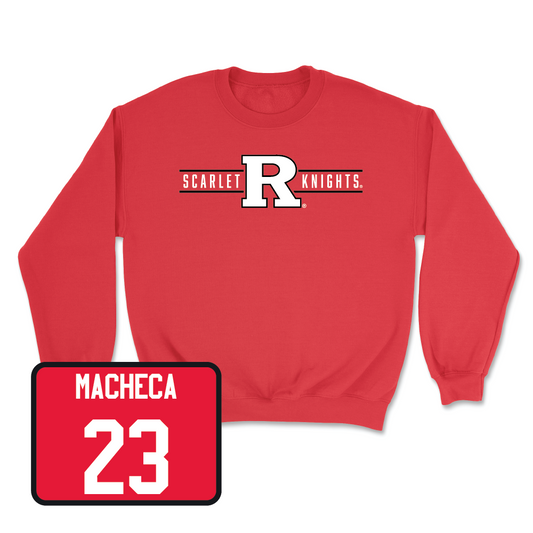 Red Men's Lacrosse Scarlet Knights Crew - Andrew Macheca