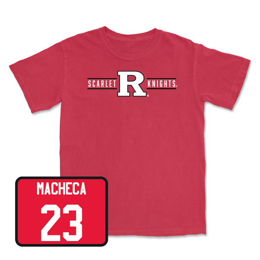 Red Men's Lacrosse Scarlet Knights Tee - Andrew Macheca