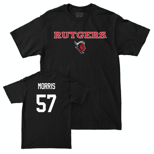 Women's Soccer Black Rutgers Tee  - Riley Morris