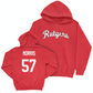 Red Women's Soccer Script Hoodie  - Riley Morris
