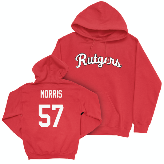 Red Women's Soccer Script Hoodie  - Riley Morris