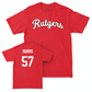 Red Women's Soccer Script Tee  - Riley Morris