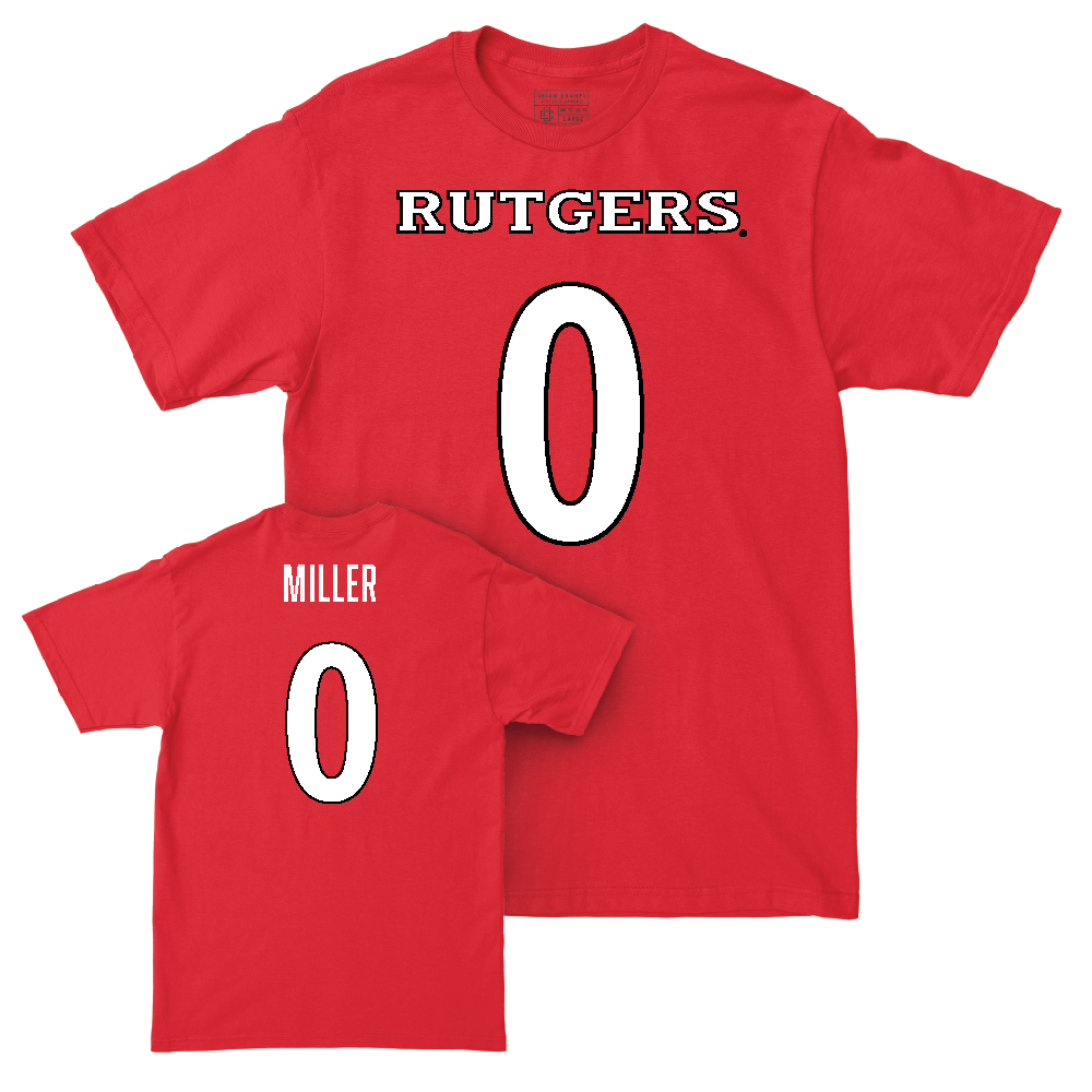 Red Football Shirsey Tee  - Dymere Miller