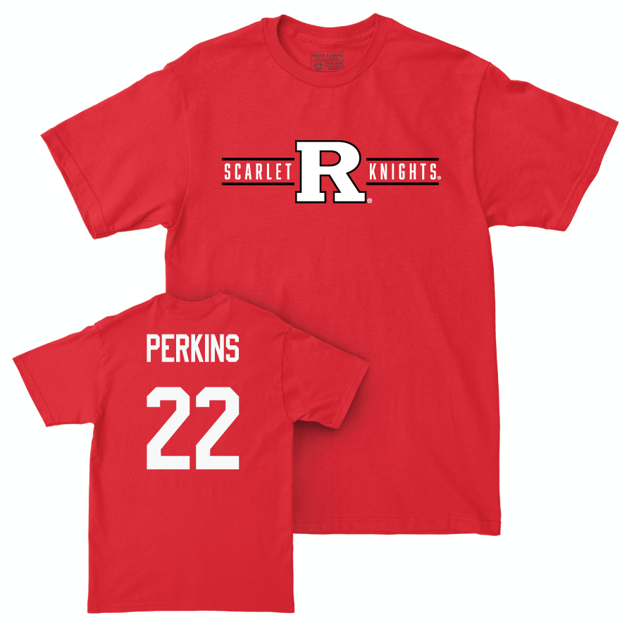 Red Women's Basketball Scarlet Knights Tee   - Zachara Perkins