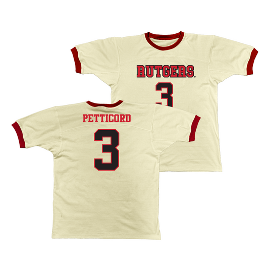 Rutgers Retro Ringer Tee - Mya Petticord