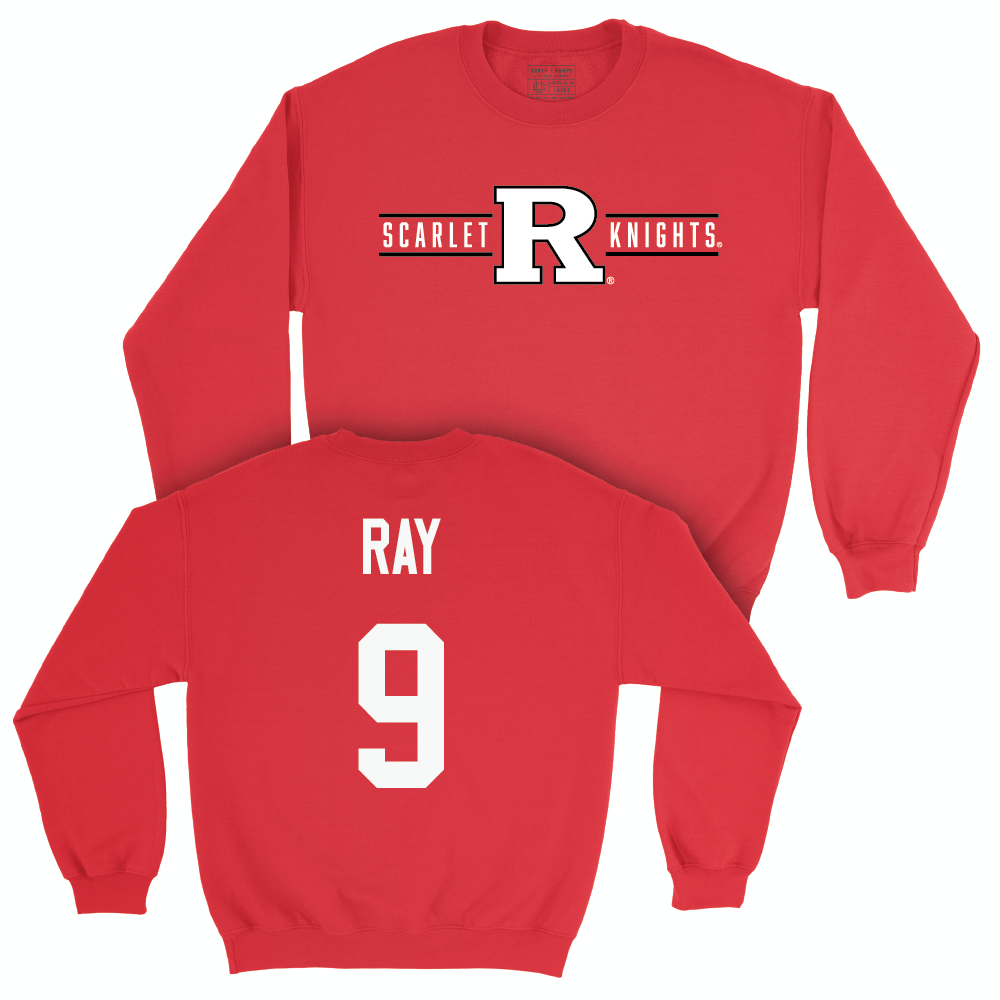 Red Football Scarlet Knights Crew  - Malcolm Ray