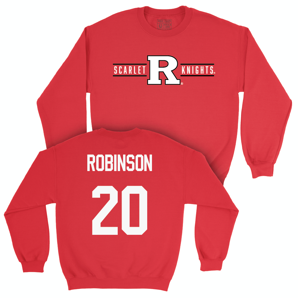 Red Football Scarlet Knights Crew  - Samarian Robinson