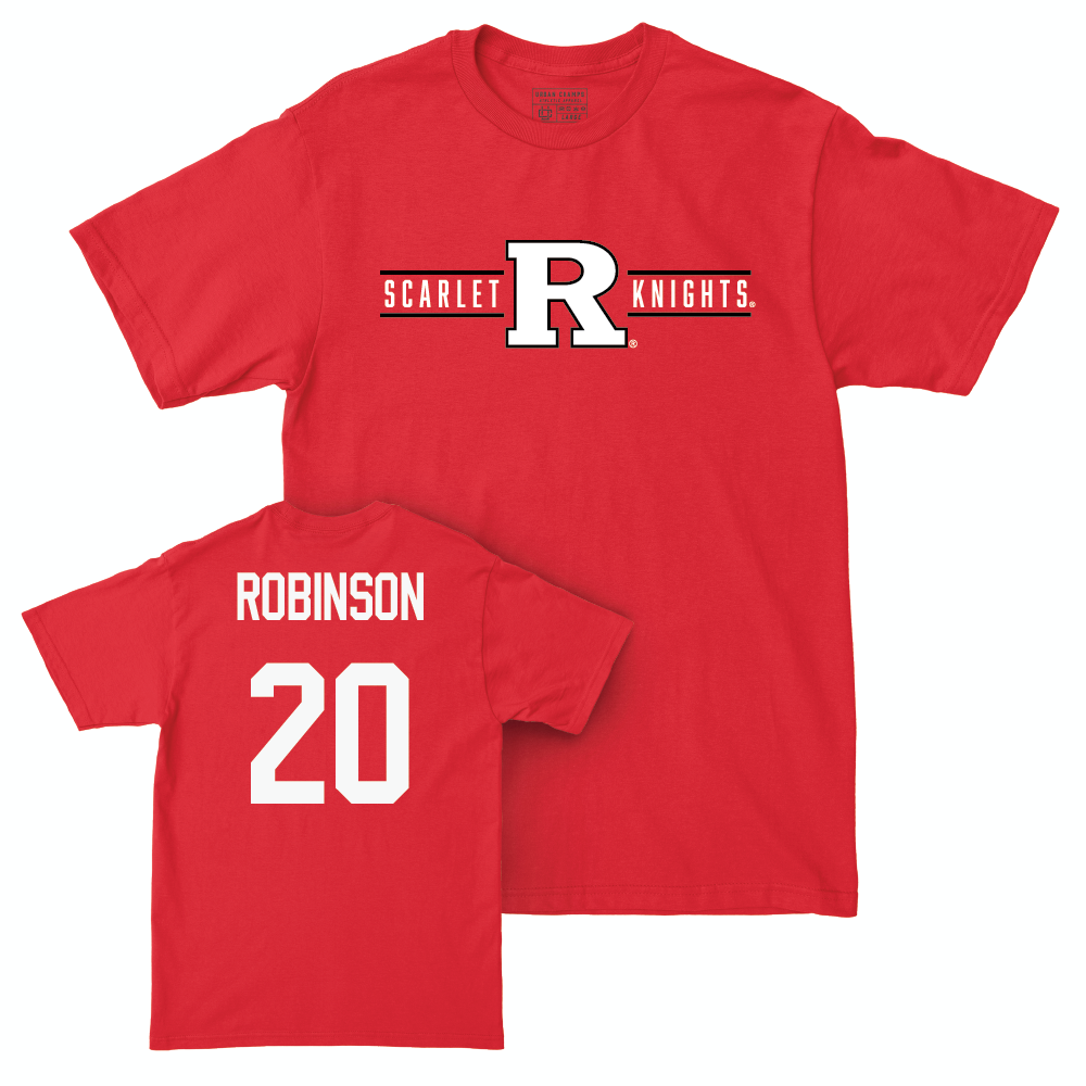 Red Football Scarlet Knights Tee  - Samarian Robinson