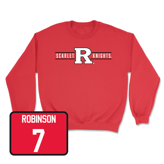 Red Track & Field Scarlet Knights Crew - Sincere Robinson