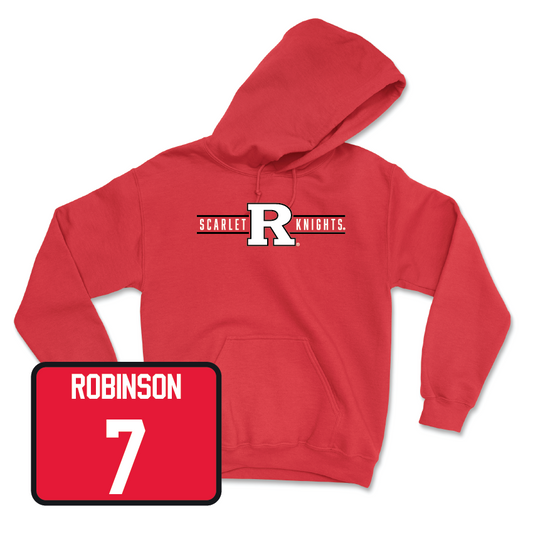 Red Track & Field Scarlet Knights Hoodie - Sincere Robinson