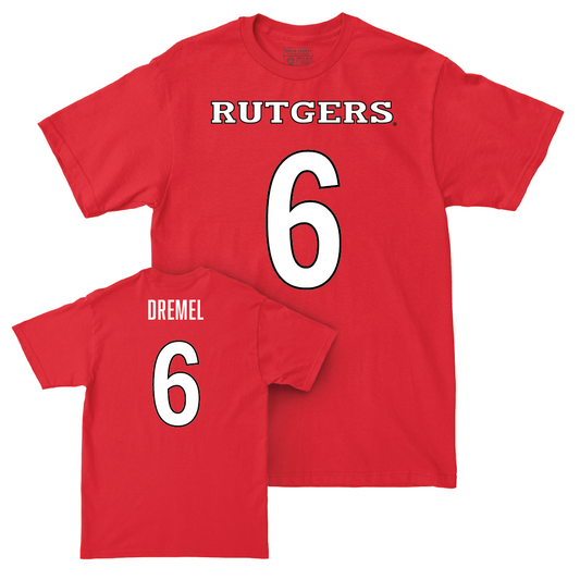 Red Football Shirsey Tee - Christian Dremel | #6 Youth Small