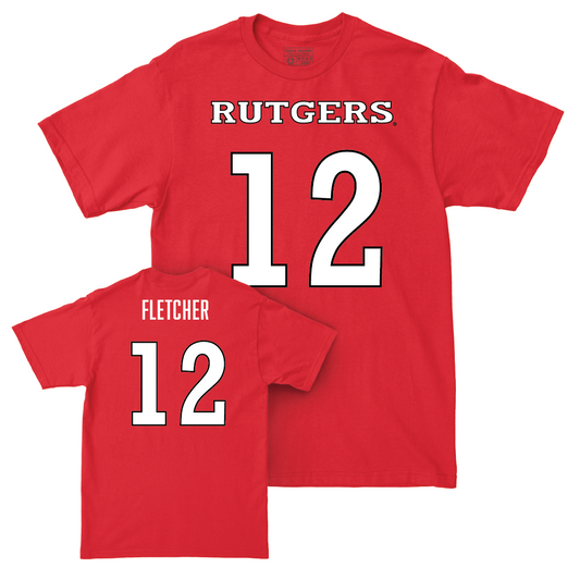 Red Football Shirsey Tee - Kenny Fletcher | #12 Youth Small