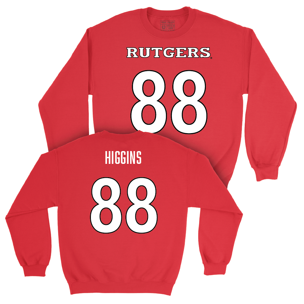 Red Football Shirsey Crew - Mike Higgins | #88 Youth Small