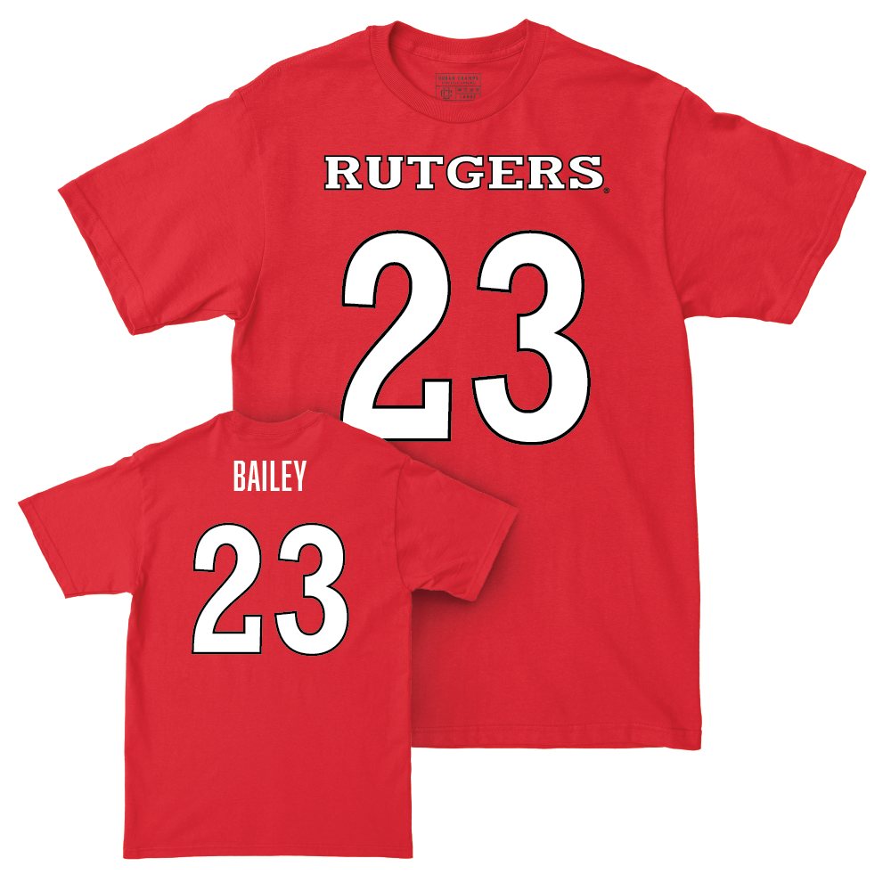 Red Football Shirsey Tee - Wesley Bailey | #23 Youth Small